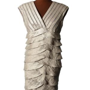 Adrianna Papell silver dress, gorgeous